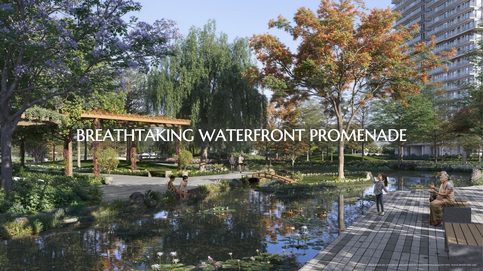 Waterfront promenade at Serenity Hills